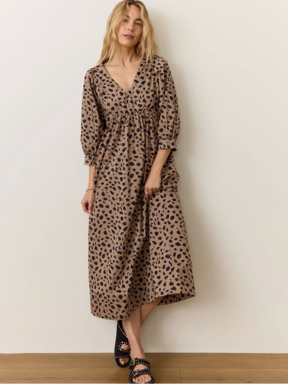 Marine Layer Alani Poplin Maxi Dress